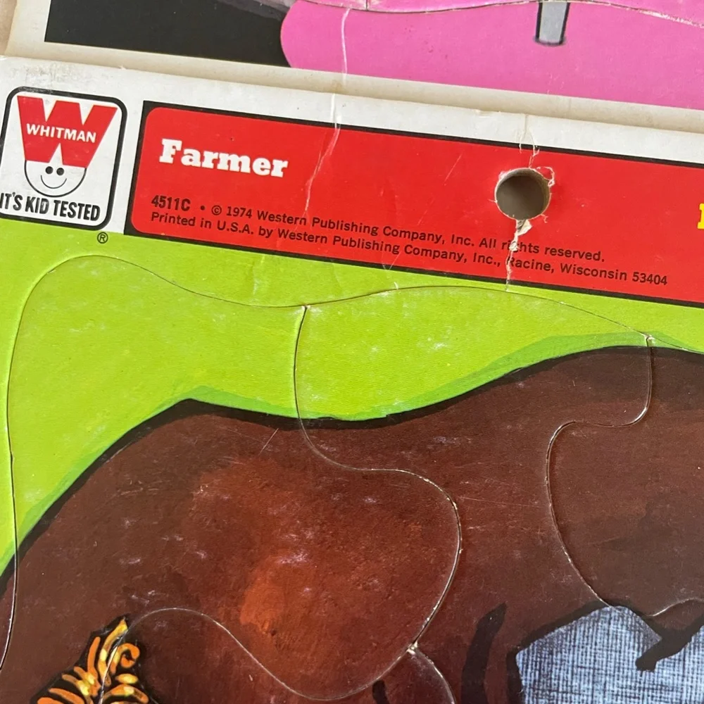 SET OF 4 VTG FRAME TRAY PUZZLES